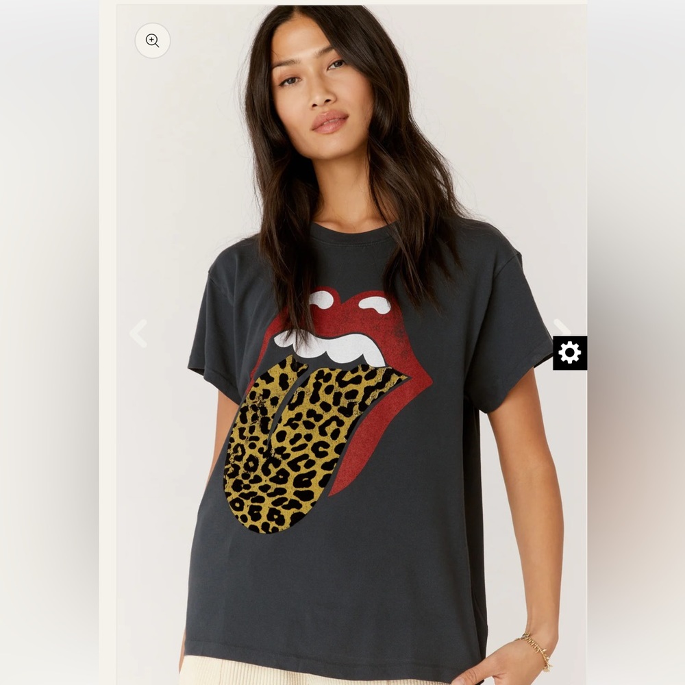Daydreamer Black Graphic Tee with Red and Yellow Accents